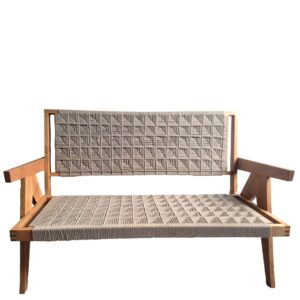Bank gewoven zitting Bank met gewoven zitting